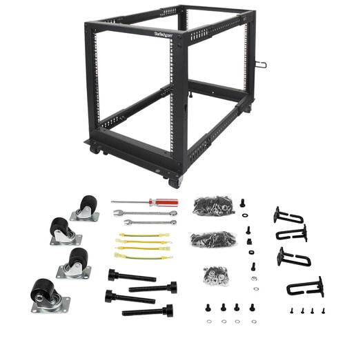 4ポスト オープンフレーム型サーバーラック 12U