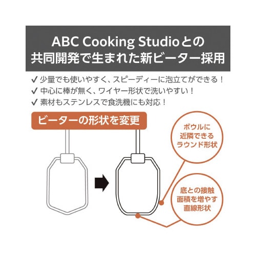 ハンドミキサー 泡立て器 自立式