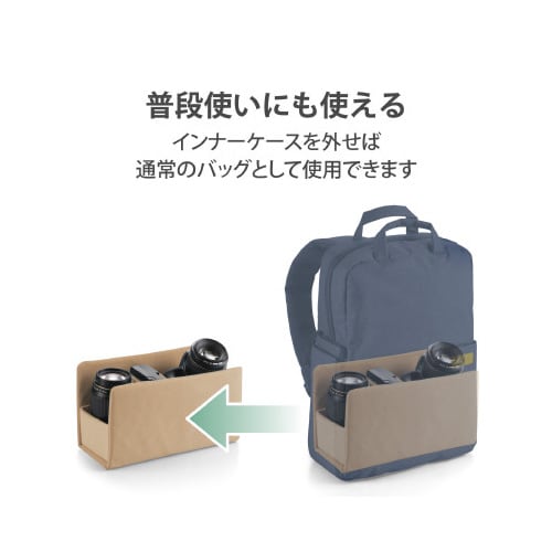 カメラバッグ リュック off toco ネイビー