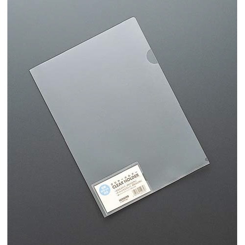 クリヤーホルダー名刺ポケット付きA4 透明 5枚