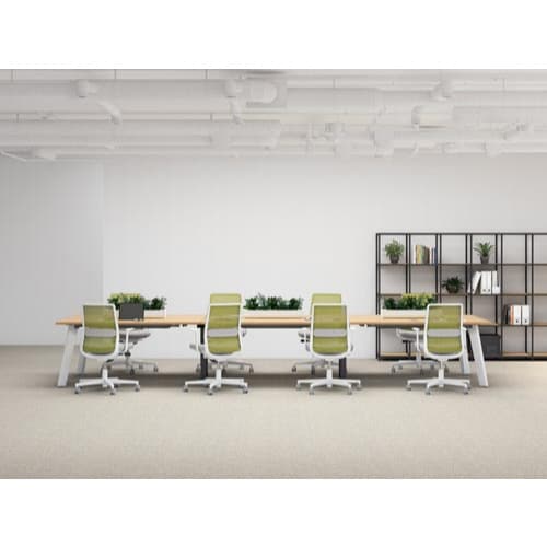 モネット 背M L有本体BK L型肘 背座BK