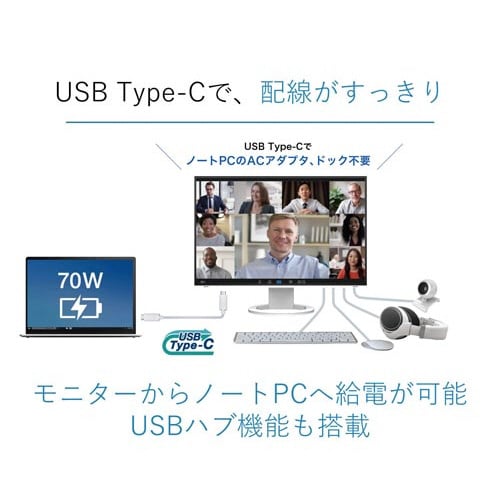 24.1型 Type−C搭載モニター ブラック
