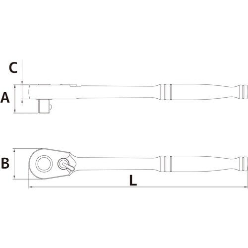 1/2DR60ギアラチェットハンドル