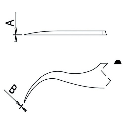 ESDピンセット赤TYPE7