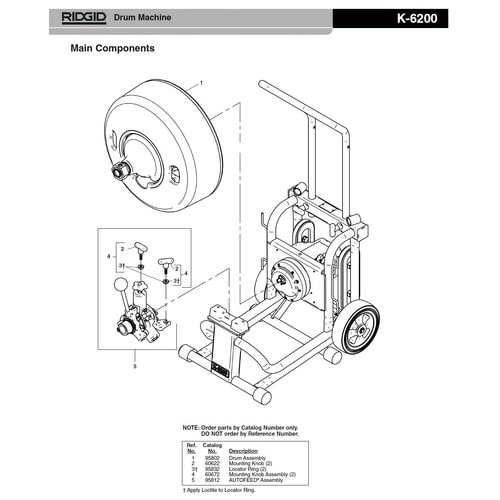 K−6200ドラムアッセンW/ピッグテール