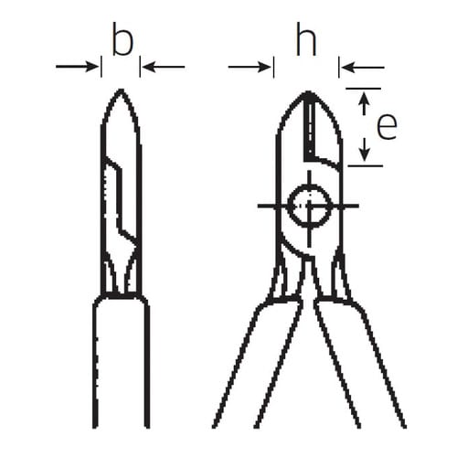 強力斜ニッパー