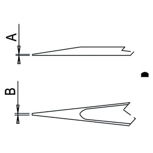 ESDピンセット赤TYPE0