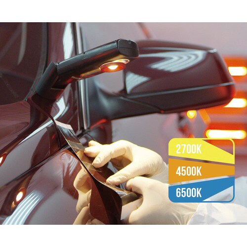 充電式LED三光色ハンドライト