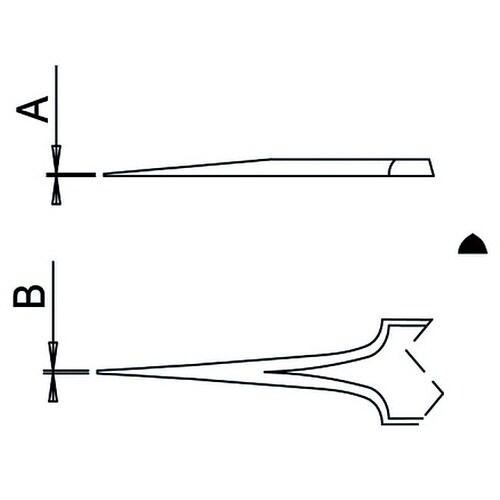 ESDピンセット赤TYPE5