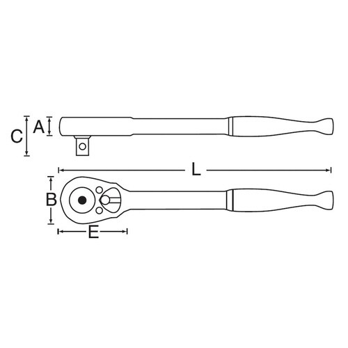 1/4DRラチェットハンドル(#11501)