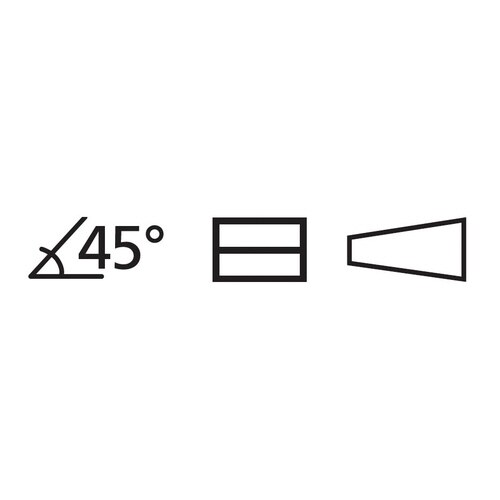 45°先曲ニードルノーズプライヤー