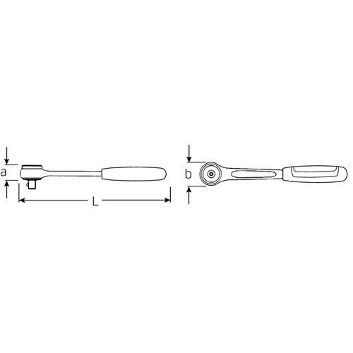 1/4SQミニラチェットハンドル