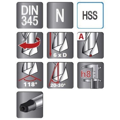 テーパーシャンクドリル23.0mm