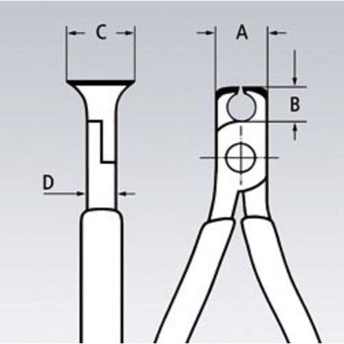 小型エンドカッティングニッパー