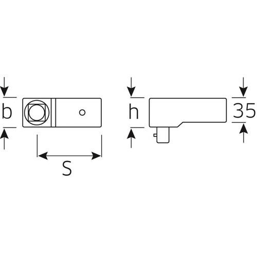 トルクレンチ差替ヘッド3/4スクエア