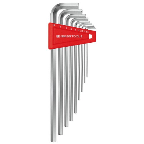 ホルダー付六角棒レンチセットロング(パックナシ)