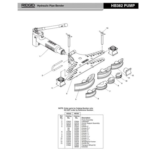 Uブラケット、HB383