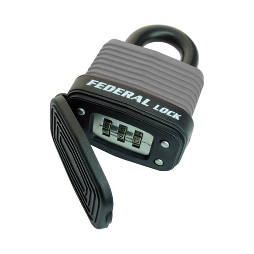 屋外用ダイヤル式南京錠40mmグレー