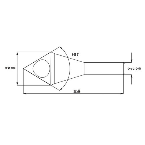 アナアキカウンターシンク60°28.0TIN