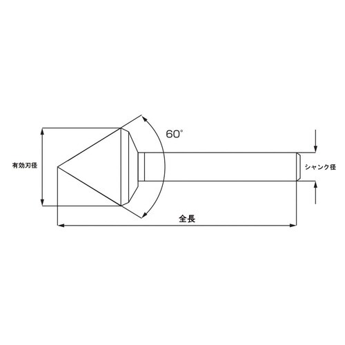 カウンターシンク60°50.0HSS