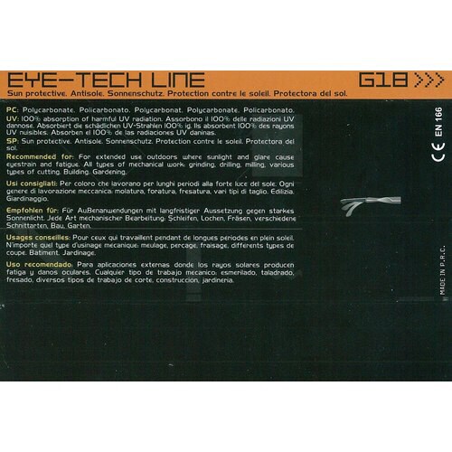 防塵メガネ紫外線防止タイプ