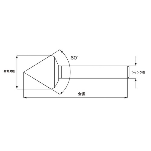 カウンターシンク60°5.0TIN