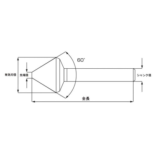 カウンターシンク60°6.3TIN