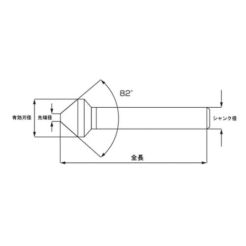 カウンターシンク82°20.5TIN