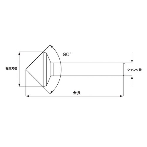 カウンターシンク90°5.0TIN