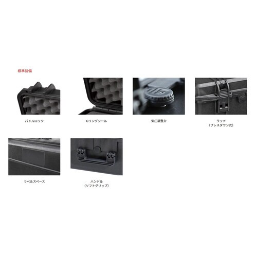 プラスティカケース(ブラック/ブロックウレタン無)