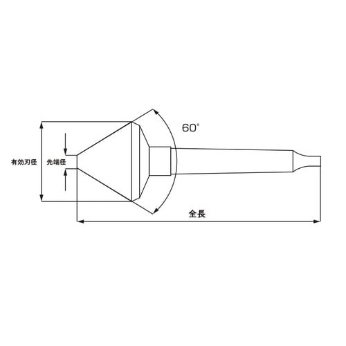 カウンターシンク60°50.0HSSMT