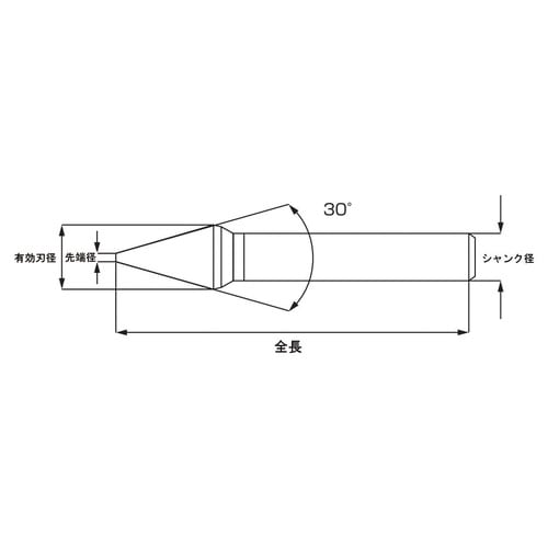 カウンターシンク30°31.0TIN