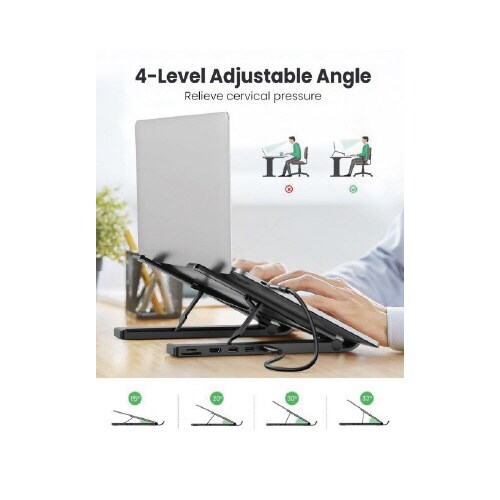 5−in−1 USBType−Cハブ内蔵スタンド