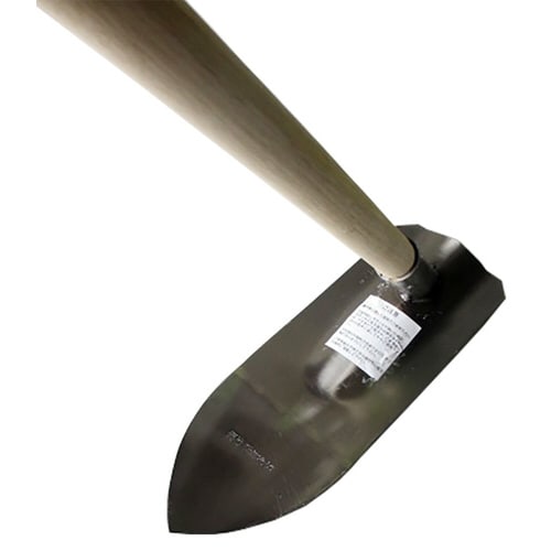 宝長久 ステン剣先鍬鋼付 1050 柄付