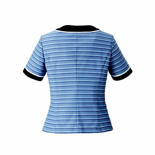 オーバーブラウス AJ0852 ブルー 7号