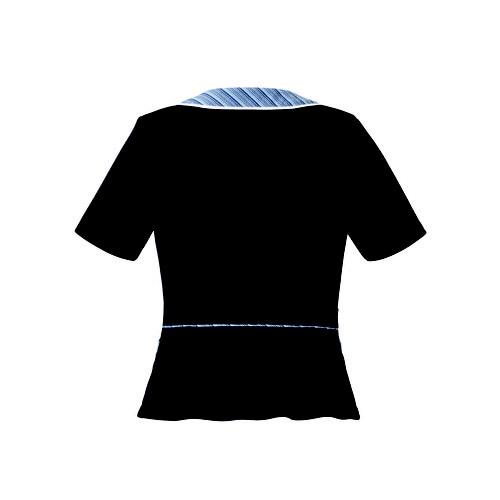 オーバーブラウス AJ0853 ネイビー 15号