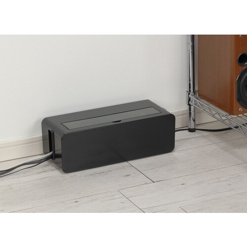 テーブルタップボックス L BLK #4832