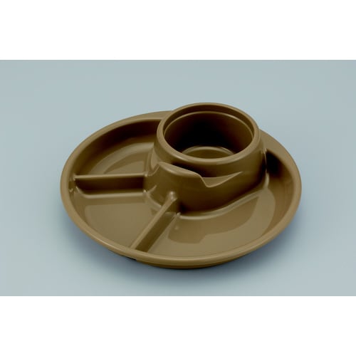 バーベキューディッシュ 丸 3色G/Y/BR