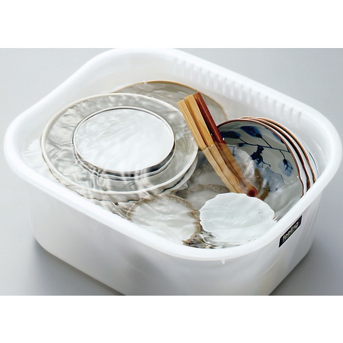 フィーリング 洗桶角型35 パールW #45