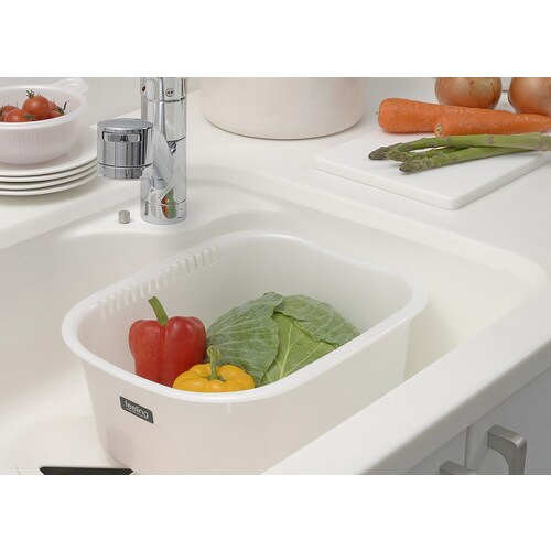 フィーリング 洗桶角型35 パールW #45