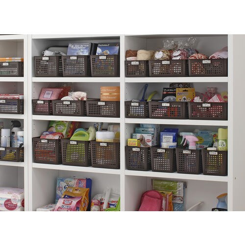 ネームバスケット スリム BR #4581