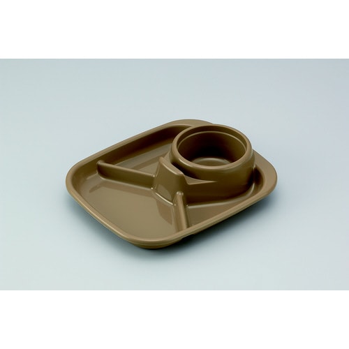 バーベキューディッシュ 角 3色G/Y/BR