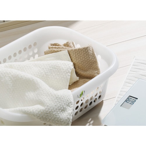 リーフ 脱衣かご ナチュラル #2400