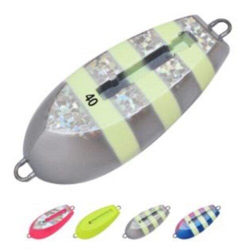 光略カスタムシンカー 40号 シルバーゼブラ