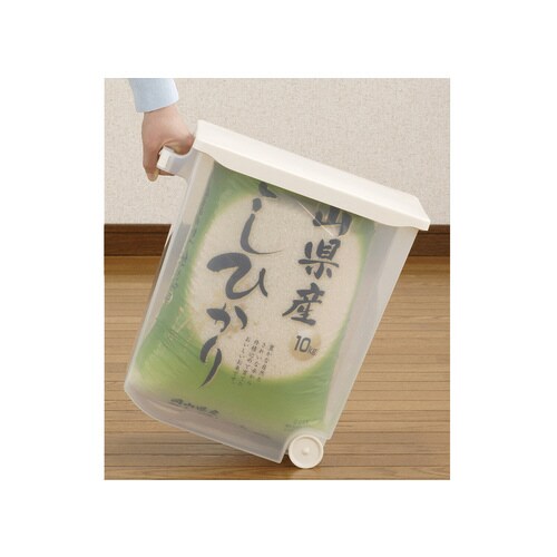 袋ごと 米びつ 10kg クリアー #1253