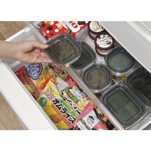 楽ちん スクエア270ml 2PC クリアーBLK