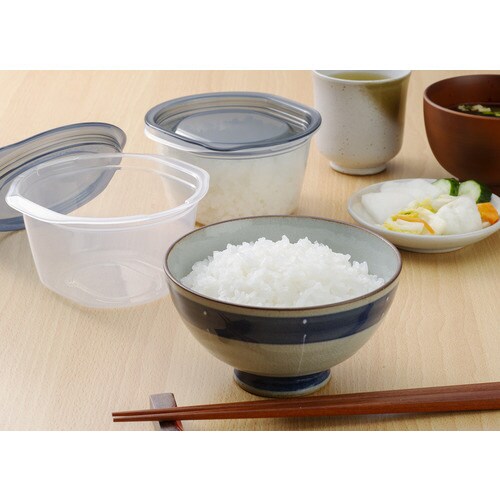 楽ちんパック ごはん大盛り2個組 クリアーブラック