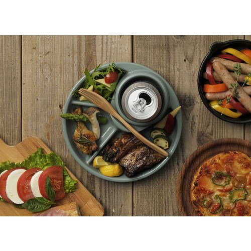 バーベキューディッシュ 丸 スモーキーミント