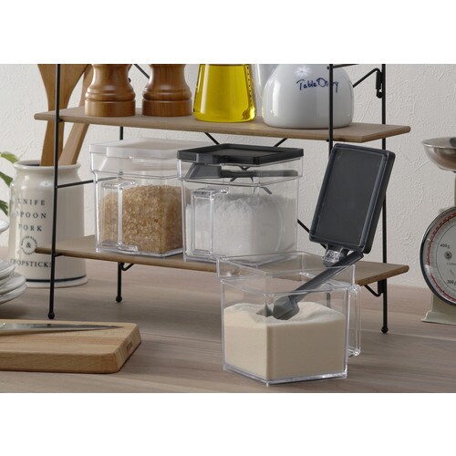 スクエアポット クリアーブラック #1197