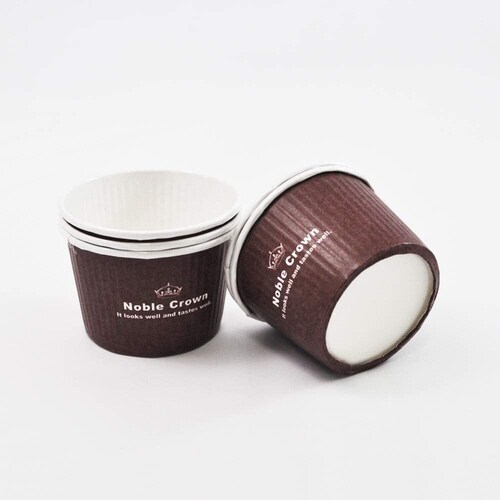 紙製マフィン型 5枚入(ブラウン)